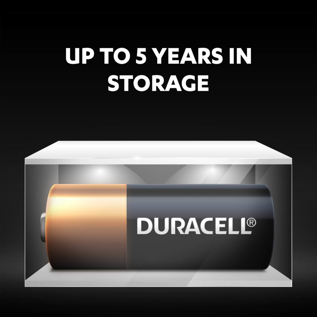 Duracell Duracell Specialty Alkaline MN21 Batteries stay fresh and powered for up to 5 years in ambient storage